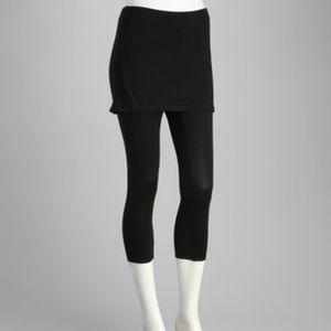 Clary Sage Black Conceal Organic Skirted Leggings